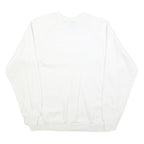 CONNOLLY Womens White Sweatshirt L Cotton Blend Crew Neck Pullover Ireland