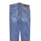 G-STAR Mens Slim Blue Denim Medium W32 L32 Cotton Blend Zip Jeans Casual Stylish