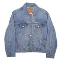 LEVI'S Womens Blue Denim Jacket S Cotton Blend Classic Button Closure Stylish