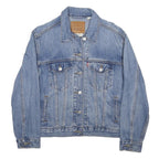LEVI'S Womens Blue Denim Jacket S Cotton Blend Classic Button Closure Stylish