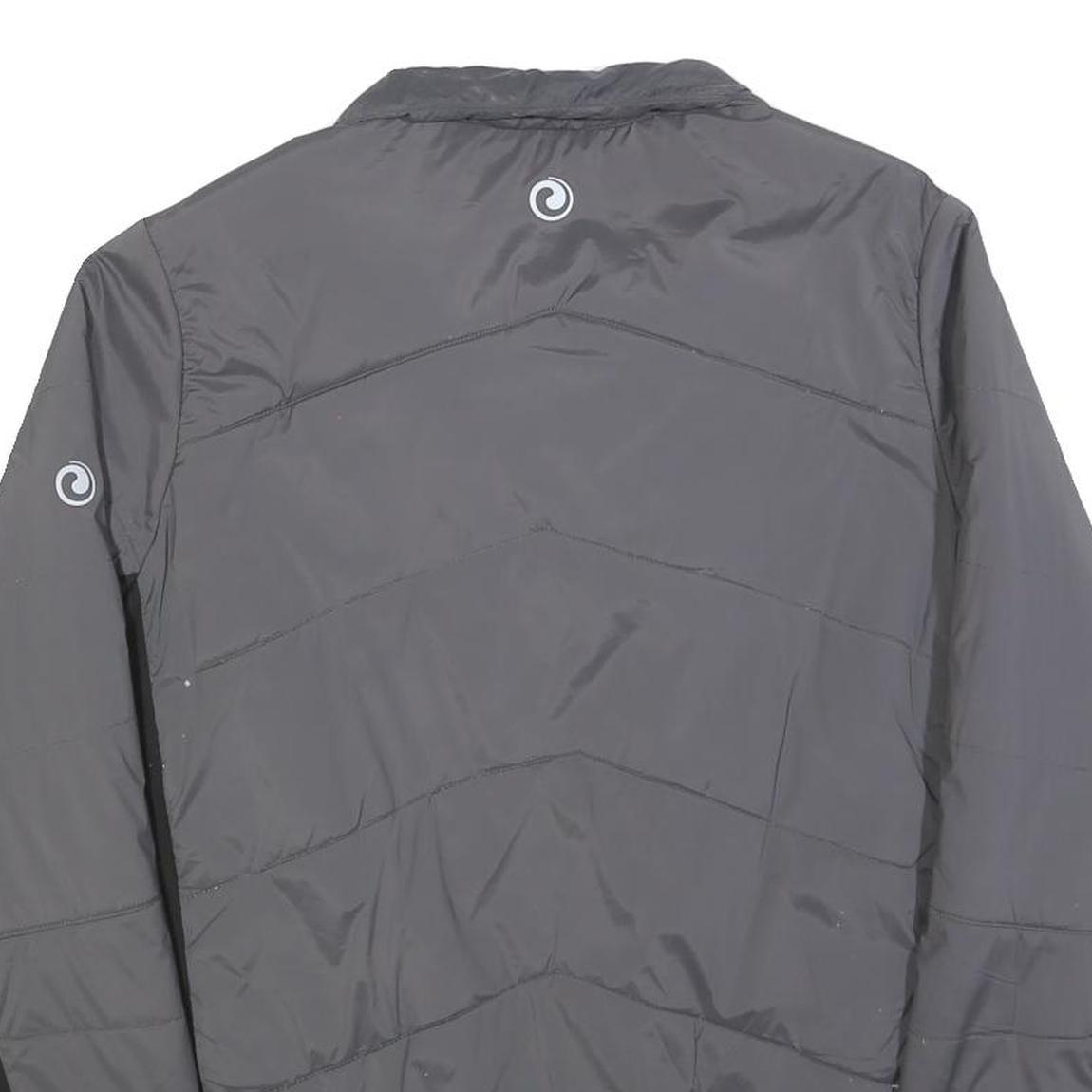 SHERPA Mens Grey Black Zip Jacket L Polyester Blend Outdoor Casual Insulated