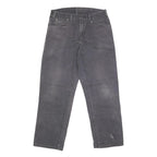 DICKIES Mens Regular Fit Grey Denim Jeans W34 L31 Workwear Straight Leg Zip