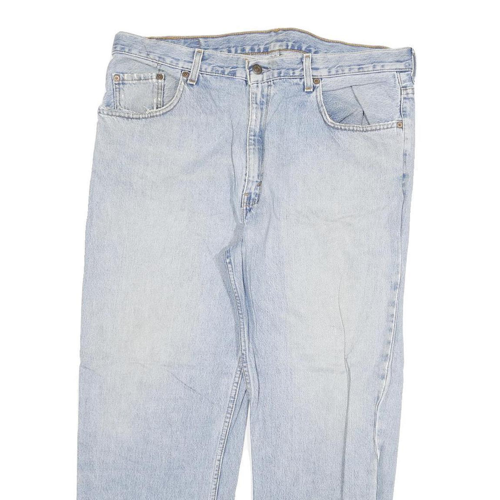 LEVI'S 504 Mens Regular Fit Blue Denim Rinse W38 L27 Classic Zip Jeans