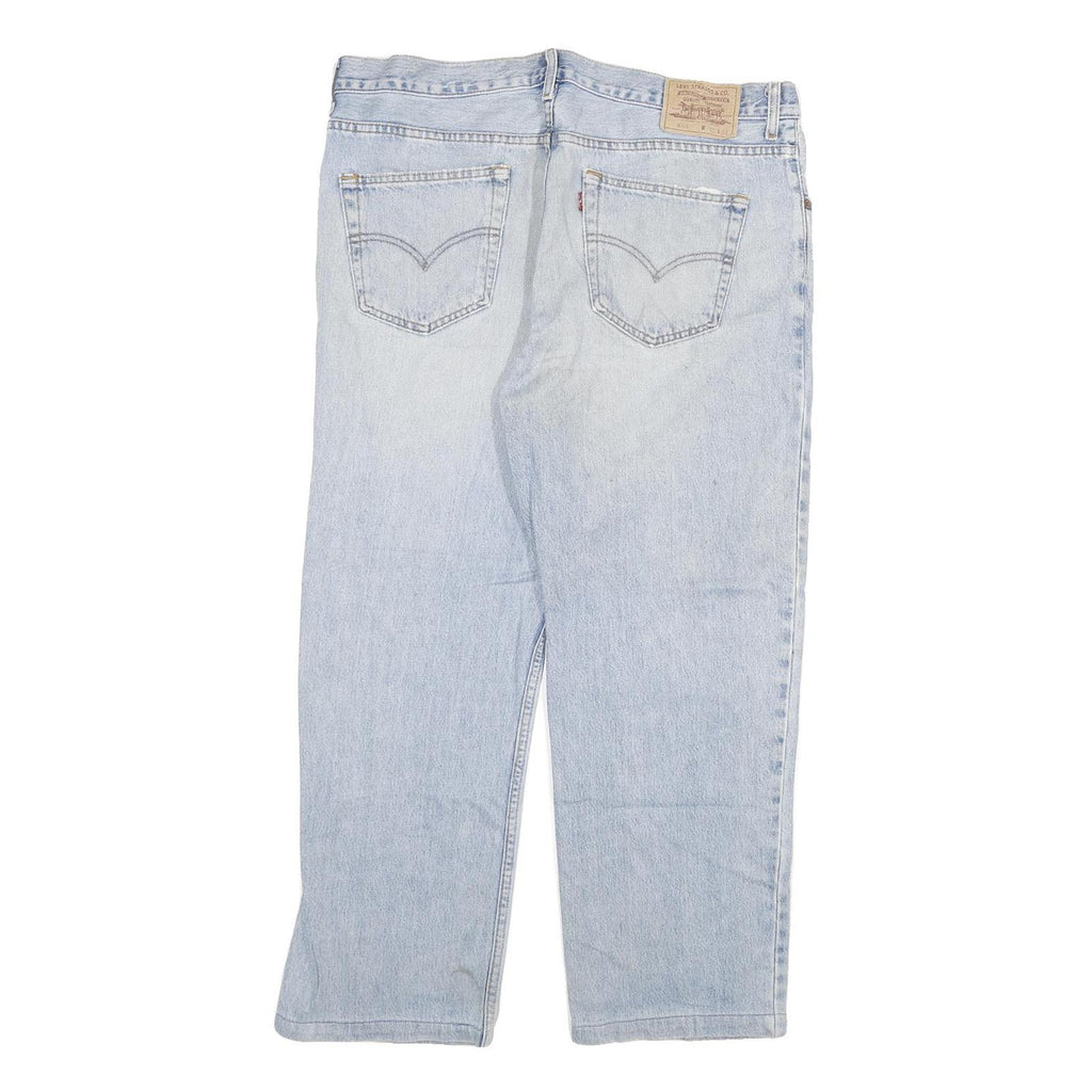 LEVI'S 504 Mens Regular Fit Blue Denim Rinse W38 L27 Classic Zip Jeans