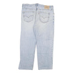 LEVI'S 504 Mens Regular Fit Blue Denim Rinse W38 L27 Classic Zip Jeans