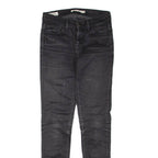 LEVI'S 710 Womens Jeans Black Regular Skinny W25 L30