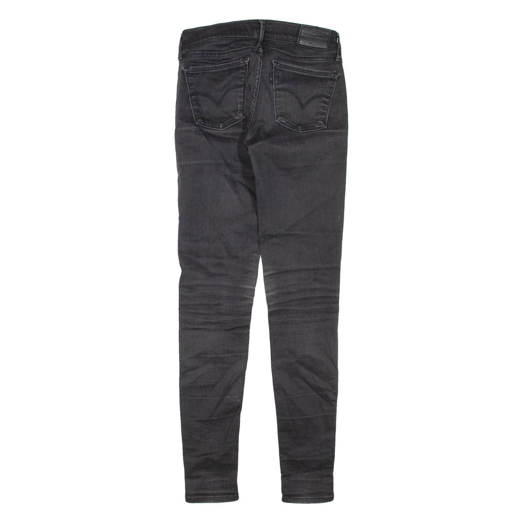 LEVI'S 710 Womens Jeans Black Regular Skinny W25 L30