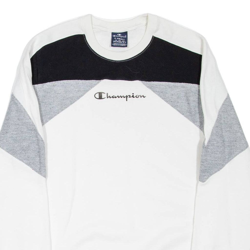 CHAMPION Mens Sweatshirt White XS