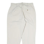 DOCKERS Womens Regular Beige Cotton Blend Trousers W30 L27 Comfortable Zip