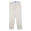 NAUTICA Mens Slim Beige Cotton Blend Slim Fit Trousers W32 L32 Casual