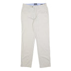 NAUTICA Mens Slim Beige Cotton Blend Slim Fit Trousers W32 L32 Casual