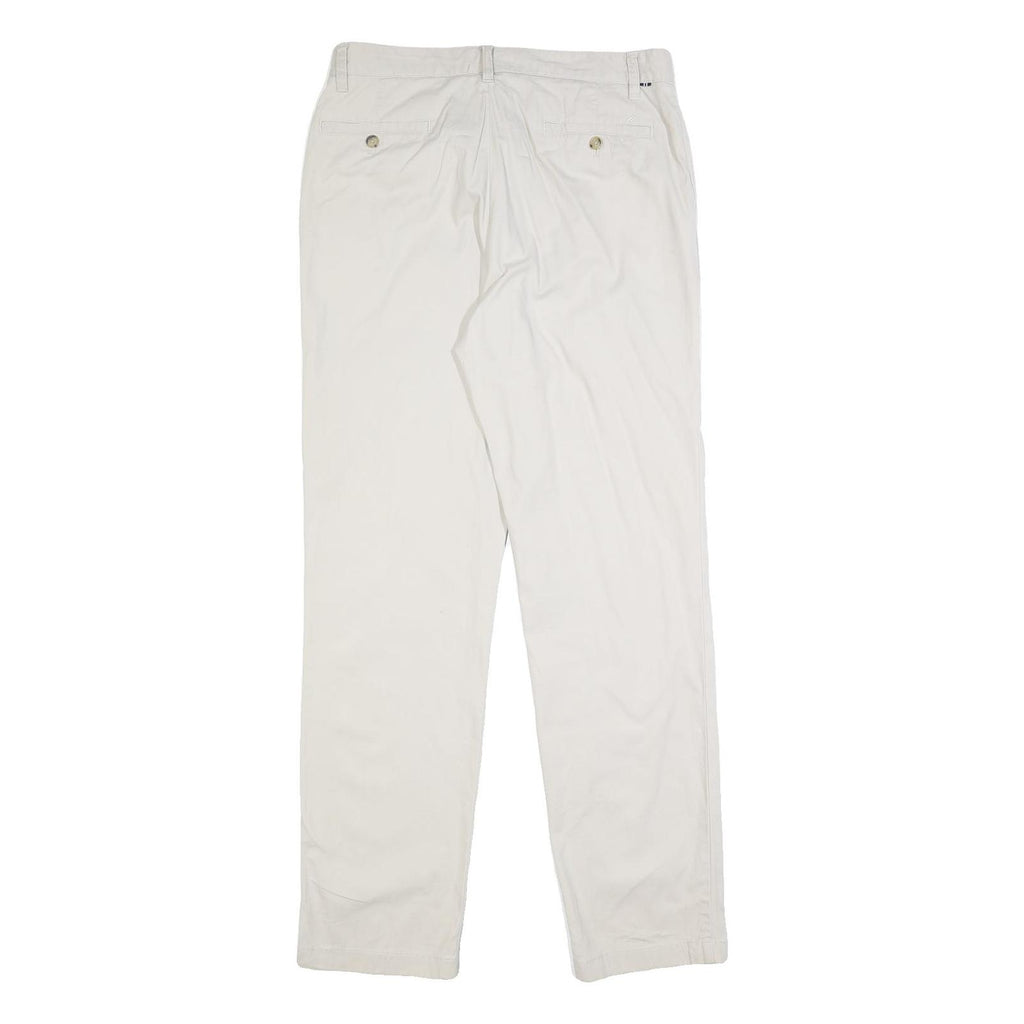 NAUTICA Mens Slim Beige Cotton Blend Slim Fit Trousers W32 L32 Casual