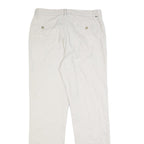 NAUTICA Mens Slim Beige Cotton Blend Slim Fit Trousers W32 L32 Casual