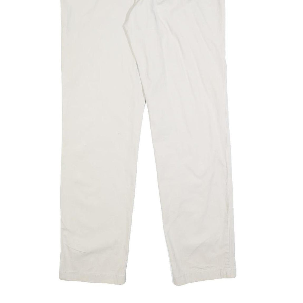 NAUTICA Mens Slim Beige Cotton Blend Slim Fit Trousers W32 L32 Casual