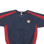 COOPERSTOWN Mens Navy & Red Polyester Blend Jacket M V-Neck Zip Sportswear