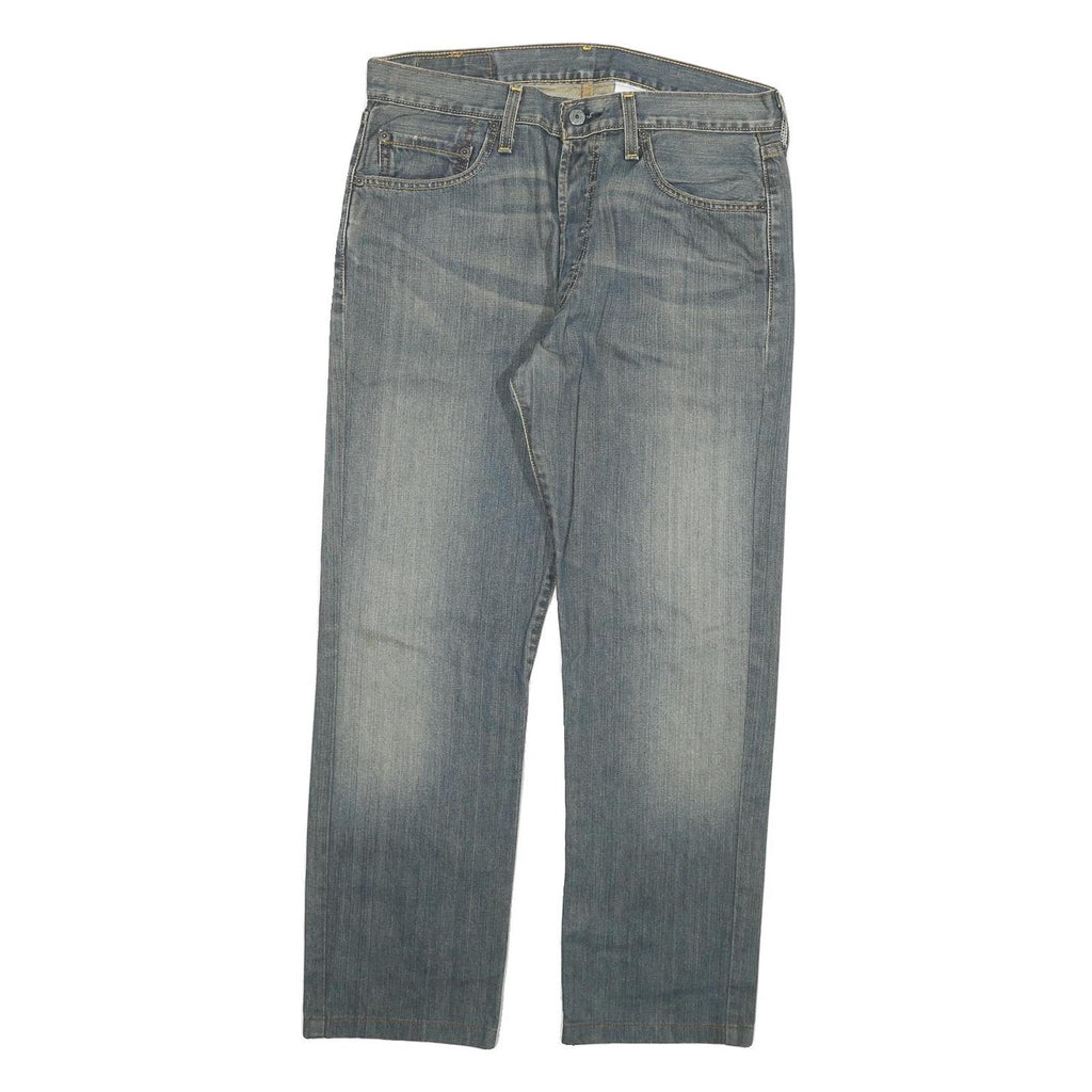 LEVI'S 501 Mens Jeans Blue Regular Straight Denim Light W33 L27 Classic Button