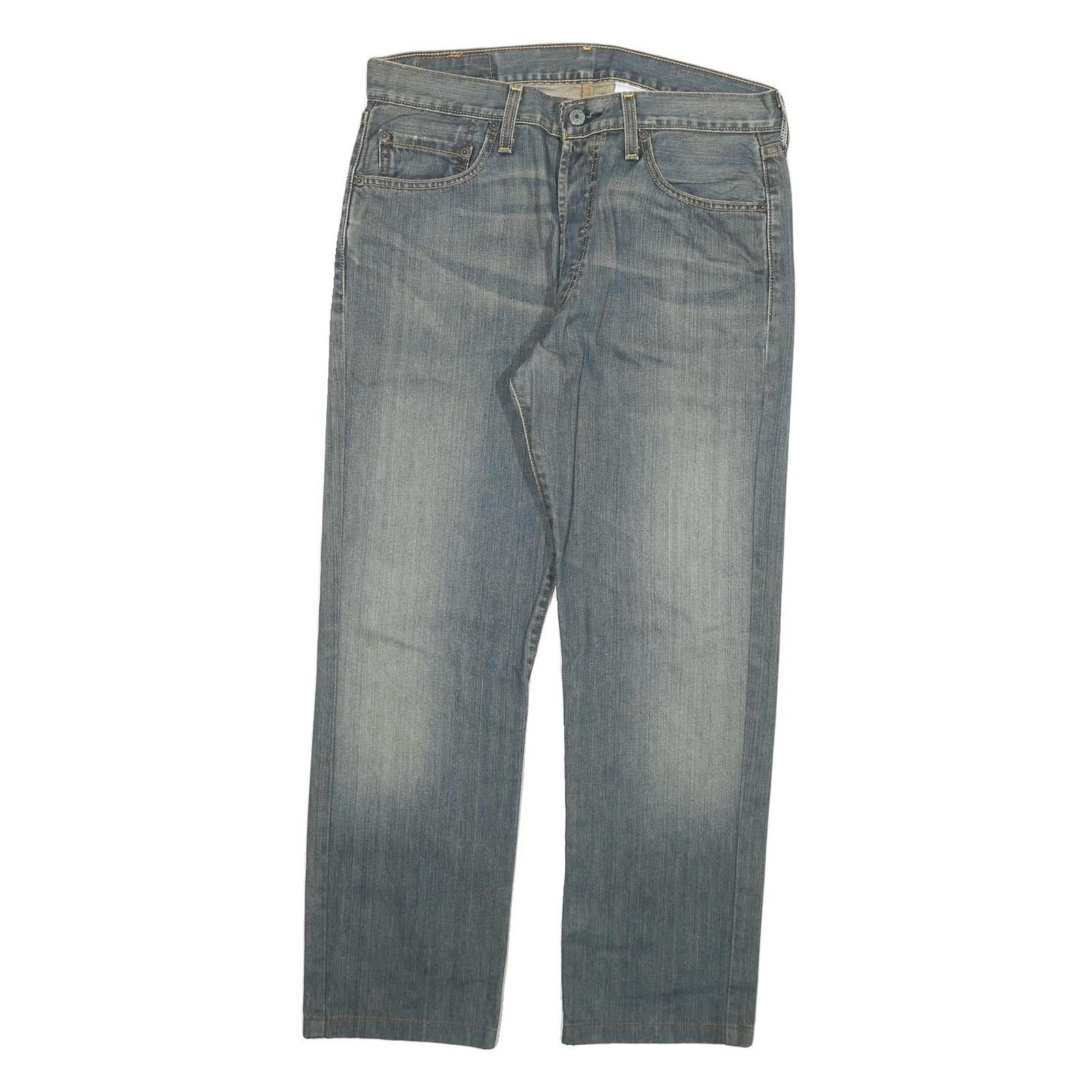 LEVI'S 501 Mens Jeans Blue Regular Straight Denim Light W33 L27 Classic Button