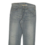 LEVI'S 501 Mens Jeans Blue Regular Straight Denim Light W33 L27 Classic Button