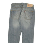 LEVI'S 501 Mens Jeans Blue Regular Straight Denim Light W33 L27 Classic Button