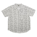 LET'S GO Mens White Patterned Cotton Shirt XL Summer Casual Lightweight