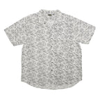 LET'S GO Mens White Patterned Cotton Shirt XL Summer Casual Lightweight
