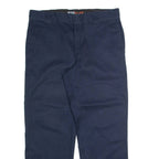 DICKIES Chino Mens Trousers Blue Regular Straight W36 L30