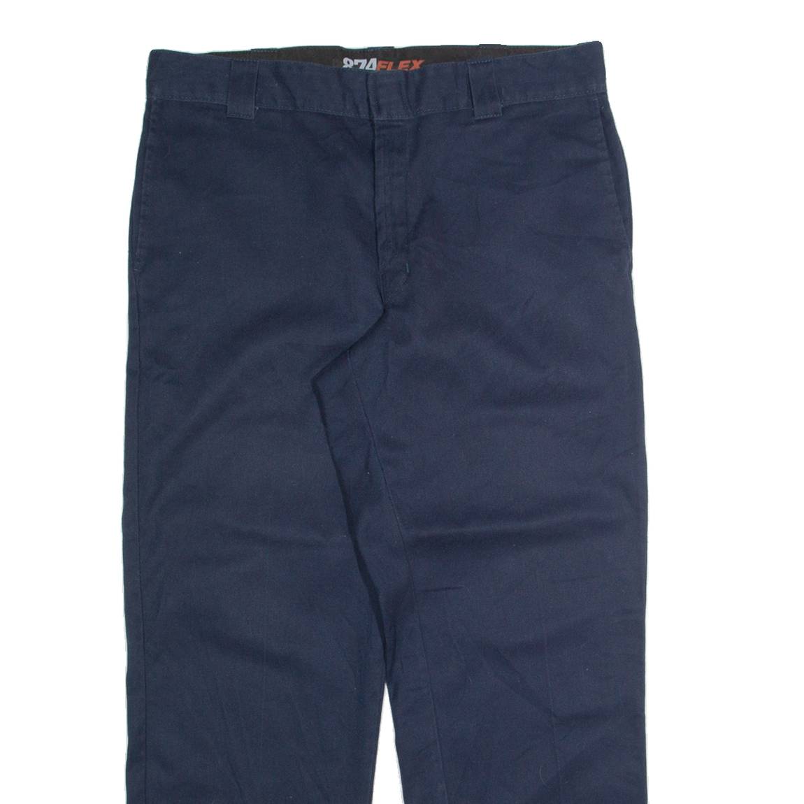 DICKIES Chino Mens Trousers Blue Regular Straight W36 L30