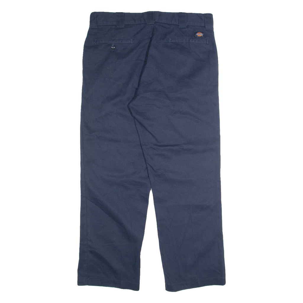 DICKIES Chino Mens Trousers Blue Regular Straight W36 L30
