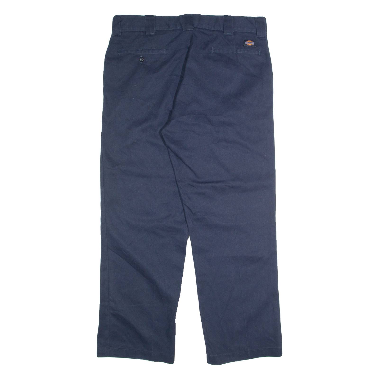 DICKIES Chino Mens Trousers Blue Regular Straight W36 L30