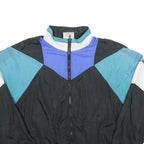 AVAIT SPORTIF Mens Black Blue White Nylon Windbreaker Jacket L Zip Plain