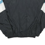 AVAIT SPORTIF Mens Black Blue White Nylon Windbreaker Jacket L Zip Plain