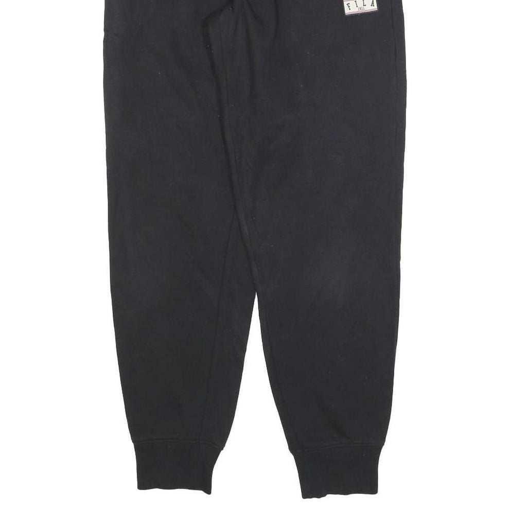 FILA Womens Joggers Black & Red Slim Tapered S W26 L28 Cotton Blend Sporty