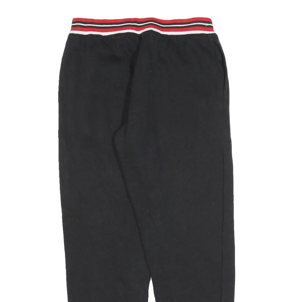FILA Womens Joggers Black & Red Slim Tapered S W26 L28 Cotton Blend Sporty