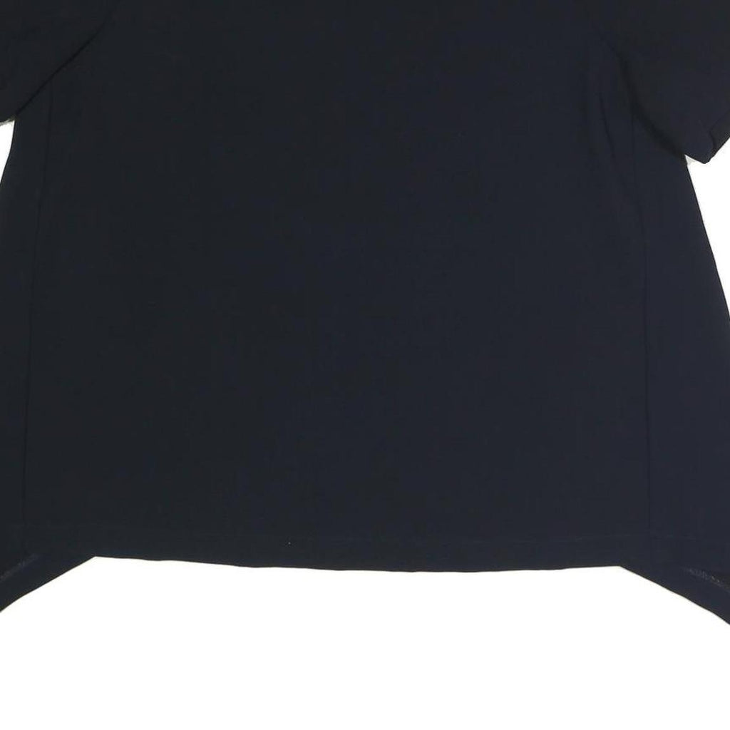 ZARA Womens Black Basic Top Short Sleeve Crew Neck S Polyester Blend Casual