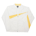 FILA Mens White & Yellow Zip Jacket XL Polyester Blend Sport Casual