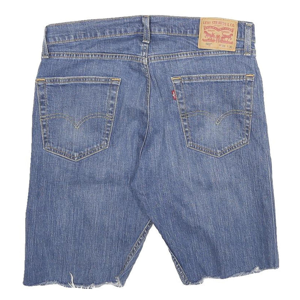 LEVI'S Mens Denim Blue Regular Fit Cut-Off Shorts M W33 Classic Style