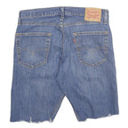 LEVI'S Mens Denim Blue Regular Fit Cut-Off Shorts M W33 Classic Style