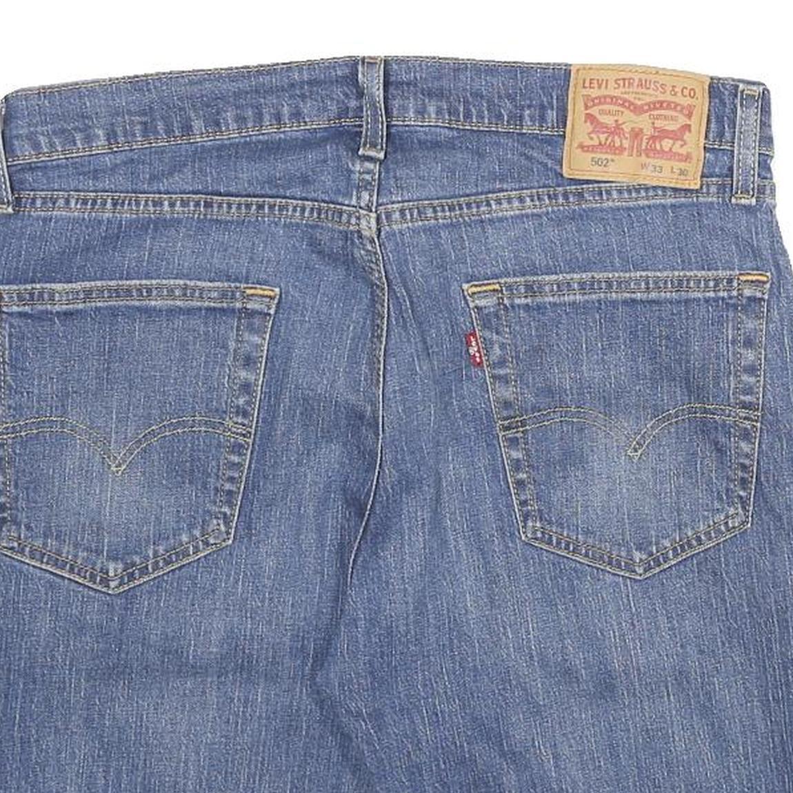 LEVI'S Mens Denim Blue Regular Fit Cut-Off Shorts M W33 Classic Style