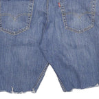 LEVI'S Mens Denim Blue Regular Fit Cut-Off Shorts M W33 Classic Style