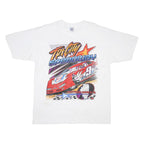 GILDAN Mens White Tri City Speedway Graphic T-Shirt XL Short Sleeve Crew Neck