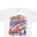 GILDAN Mens White Tri City Speedway Graphic T-Shirt XL Short Sleeve Crew Neck