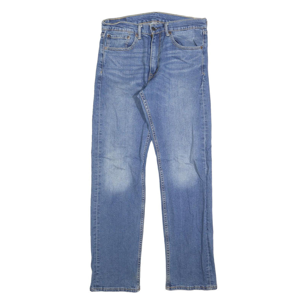 LEVI'S 505 Mens Jeans Blue Regular Straight Denim Medium W32 L32 Classic Cotton