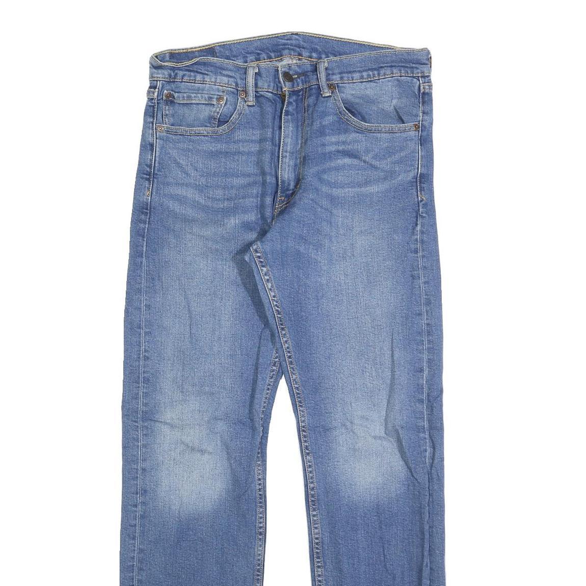 LEVI'S 505 Mens Jeans Blue Regular Straight Denim Medium W32 L32 Classic Cotton