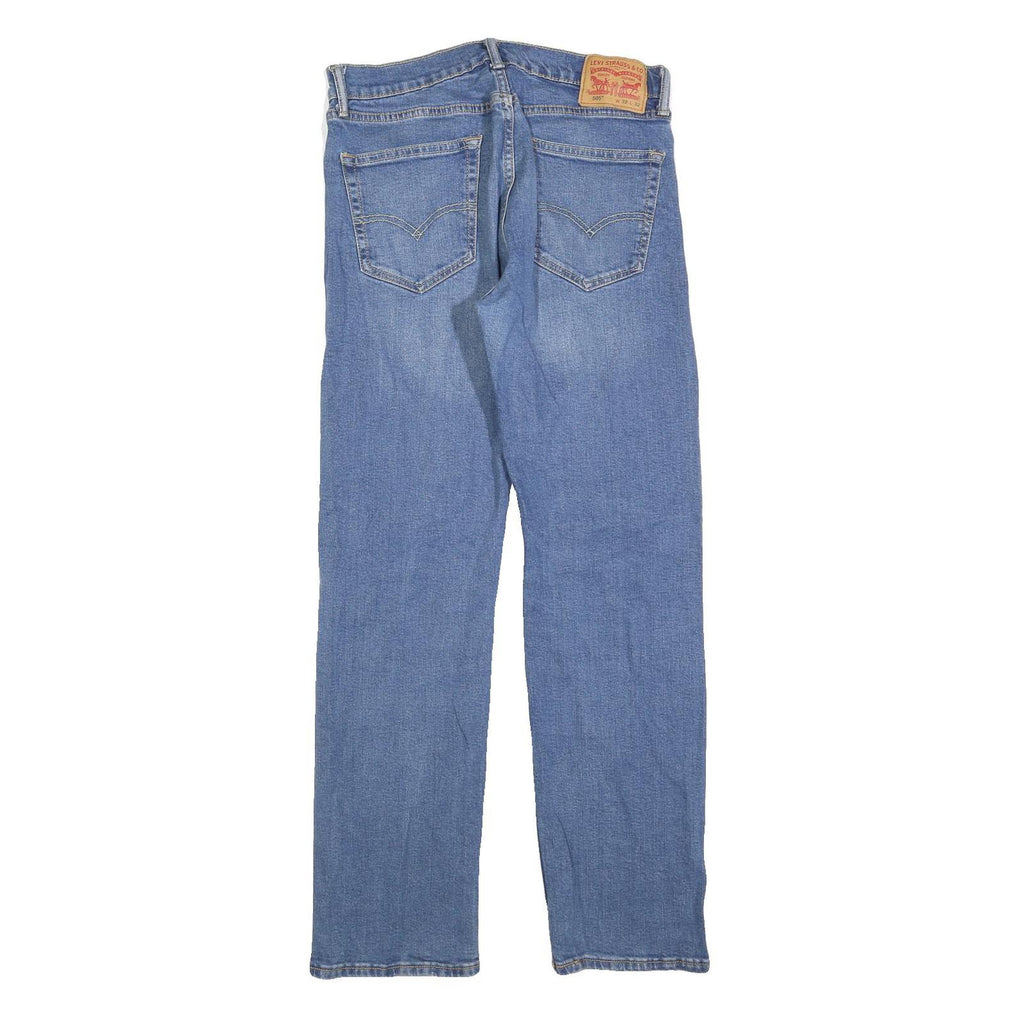 LEVI'S 505 Mens Jeans Blue Regular Straight Denim Medium W32 L32 Classic Cotton