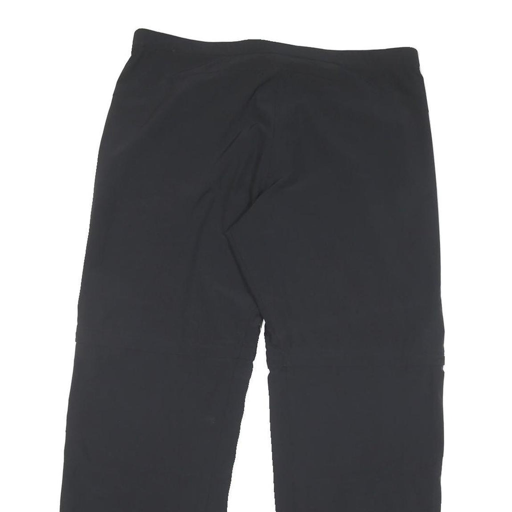 ADIDAS Womens Polyester Blend Black Regular Fit Straight Leg Trousers W36 L29