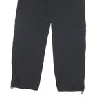 ADIDAS Womens Polyester Blend Black Regular Fit Straight Leg Trousers W36 L29