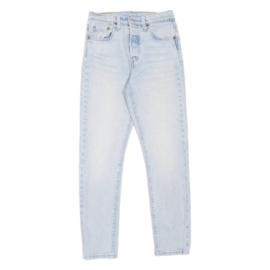 LEVI'S 501S Jeans Premium Womens Blue Skinny Straight Stone Wash W25 L28