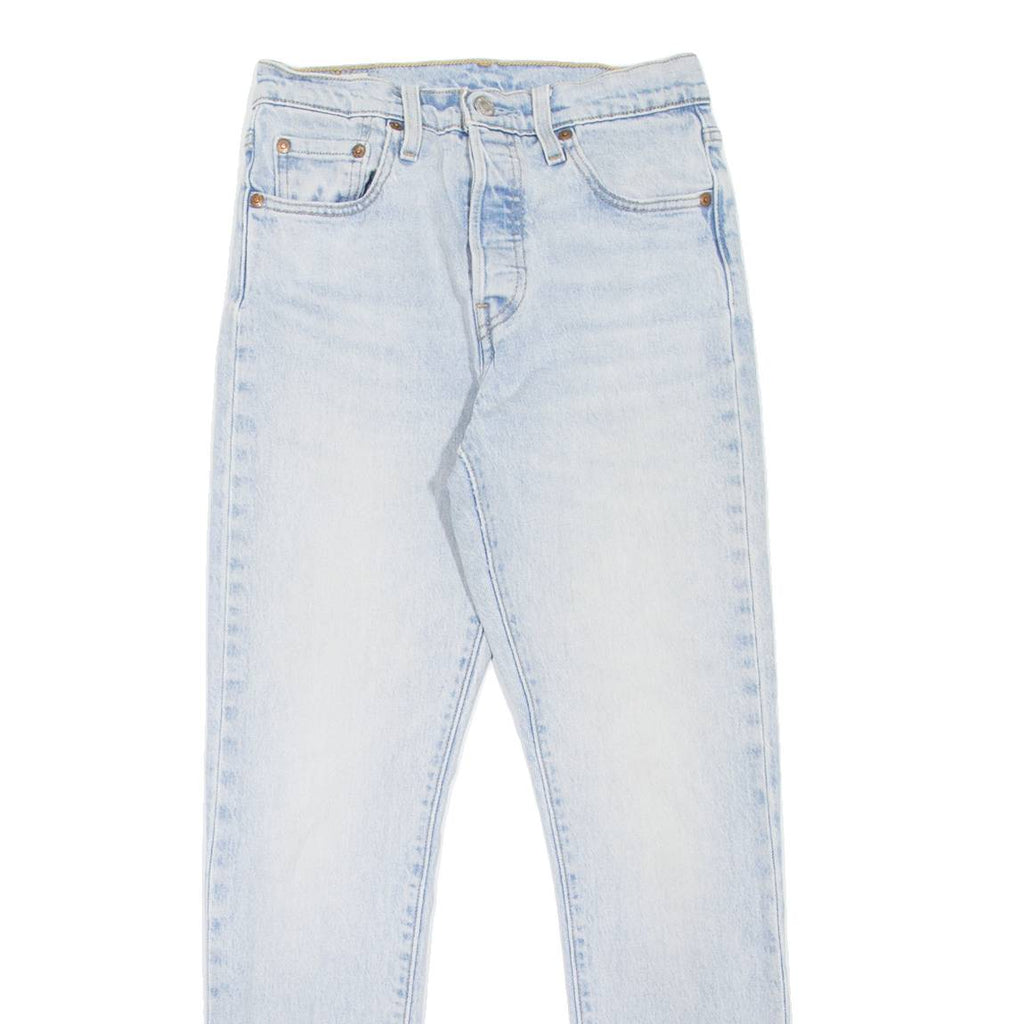 LEVI'S 501S Jeans Premium Womens Blue Skinny Straight Stone Wash W25 L28