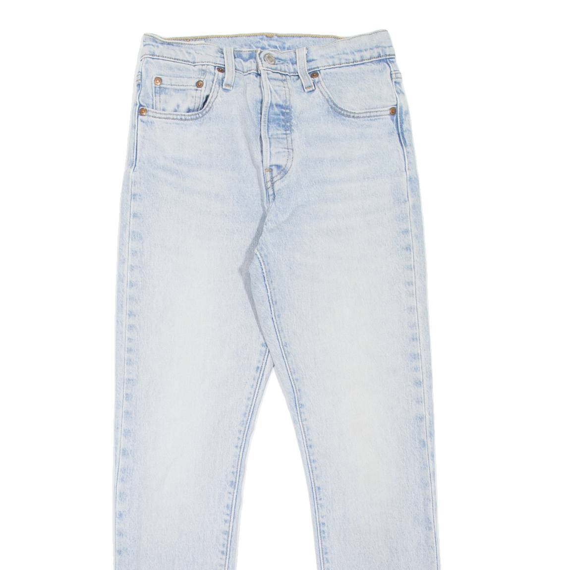 LEVI'S 501S Jeans Premium Womens Blue Skinny Straight Stone Wash W25 L28