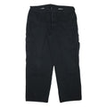 DICKIES Mens Cotton Blend Black Relaxed Cargo Trousers W40 L31 Workwear Utility